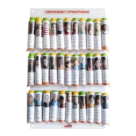 Aek 32Unit Epinephrine Auto Injector Storage Panel for School Nurses Offices holds 32 EN9359